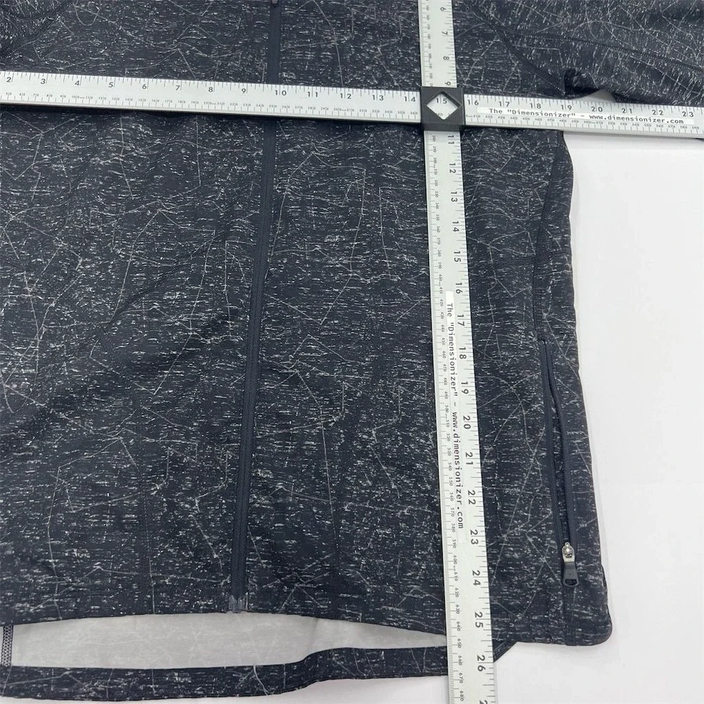 Under Armour Women's HeatGear Full Zip Jacket Gray Size M Long Sleeve Fitted